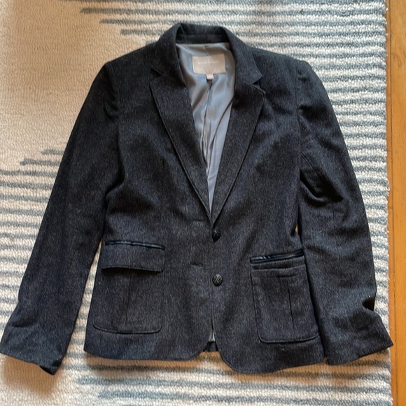Banana Republic Dark Gray Wool Blazer Jacket Size 6 - Picture 12 of 14